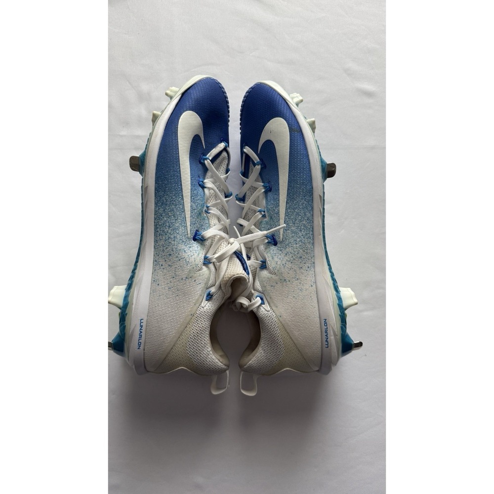 Nike Baseball Men's Size 14 Lunarlon‎ Vapor Blue Cleats Metal Spikes 852686-417 - Picture 6 of 8